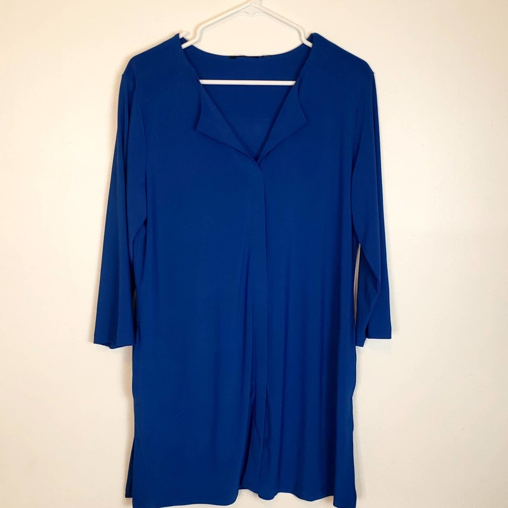 Blue Tunic 3/4 Sleeve size L